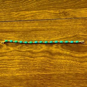 Turquoise bracelet 14k